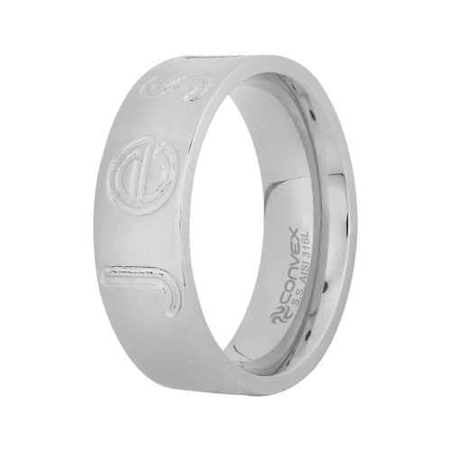 Anel de Aço Jesus 7mm