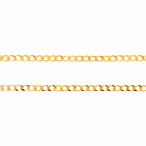 Corrente de Prata Groumet Revestida com Ouro 18k 1,9mm 60cm