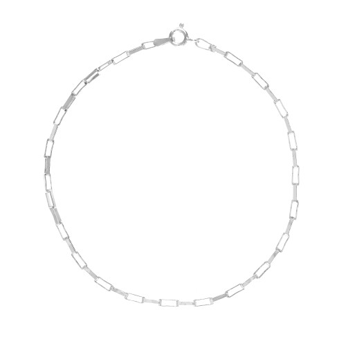 Pulseirea de Prata Elos Retangulares 5x2mm 21cm