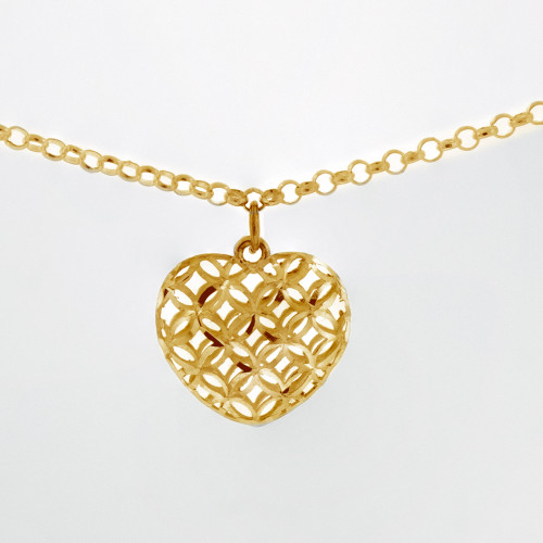 Pulseira de Prata Filigrana Loving Revestida em Ouro 18k