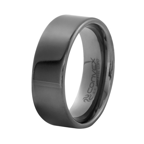 Anel Aliança de Aço Liso 8mm U.IPO