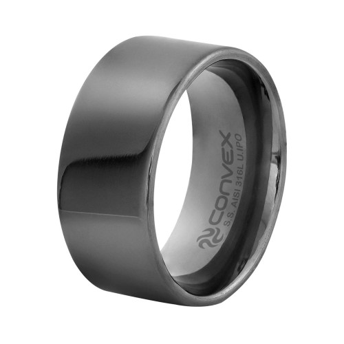 Anel Aliança de Aço Liso 10mm U.IPO