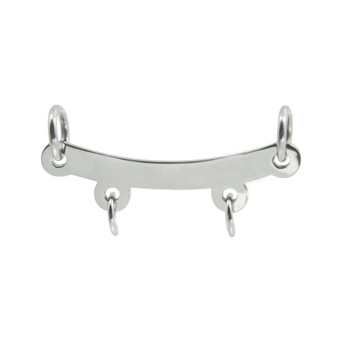 Pingente de Aço Canga para 2 pingentes 20x4mm