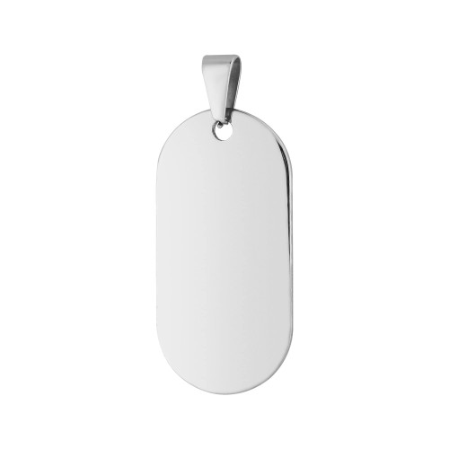 Pingente de Aço Placa Detroit 43x21mm