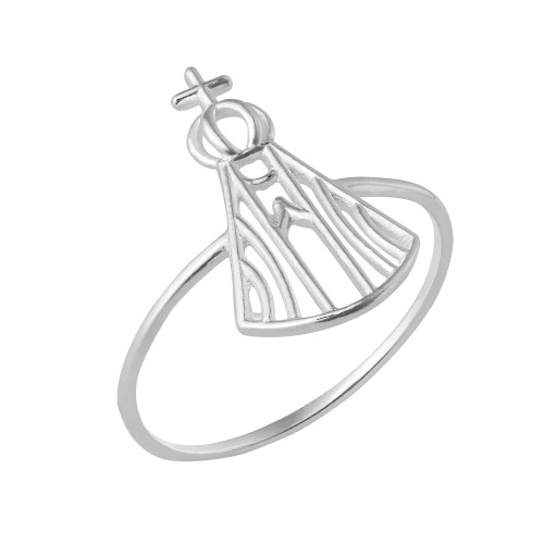 Anel de Prata Filigrana Nossa Sra Aparecida