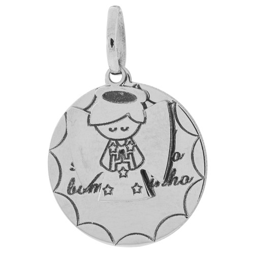Pingente de Aço Anjo da Guarda Coleção For Me 18mm