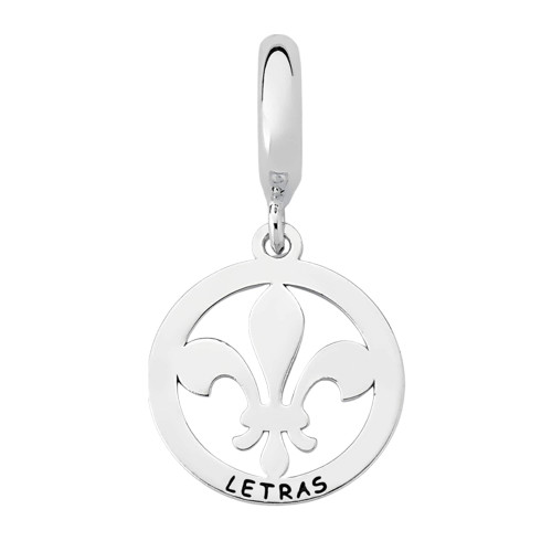 Berloque de Prata Pingente da Profissão Letras