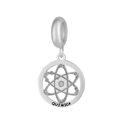 Berloque de Prata da Profissão Química