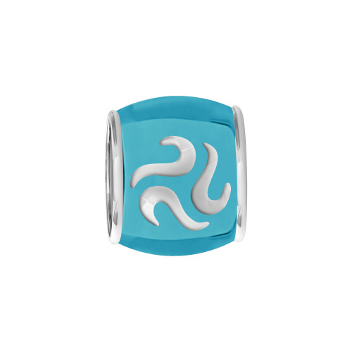 Berloque de Prata Separador Convex Colors com Resina