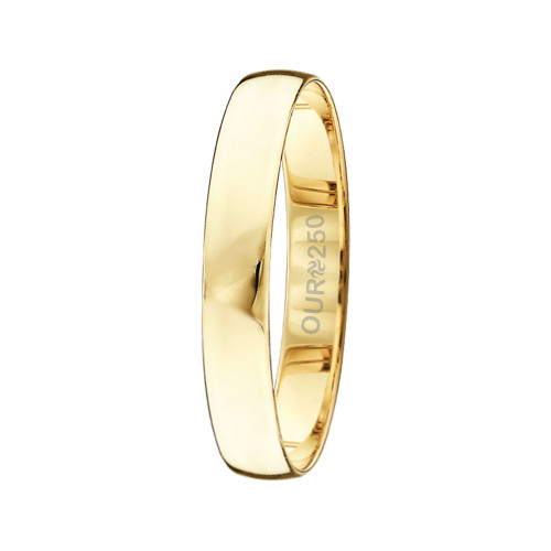 Aliança de Ouro Miami 250K Liga Ourum Italiana 3mm