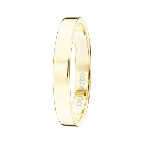 Aliança de Ouro Classic 250K Liga Ourum Italiana 3mm