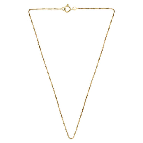 Corrente de Prata Veneziana revestida no Ouro 18k 0.70mm 45cm