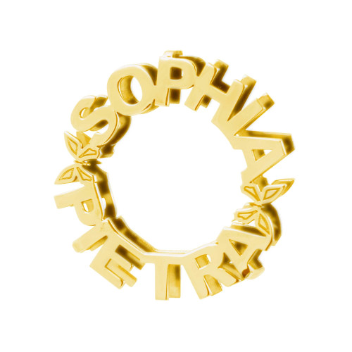 Pingente de Prata Mandala com borboleta Revestida com Ouro 18k 25mm