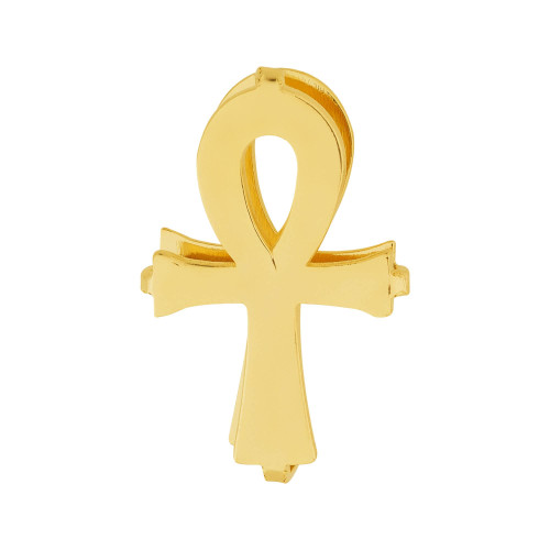 Pingente de Aço Hit Ankh 16.5mm Gold IPG