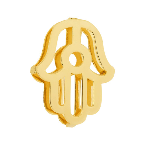 Pingente de Aço Hit Mão de Fátima 11.5mm Gold IPG