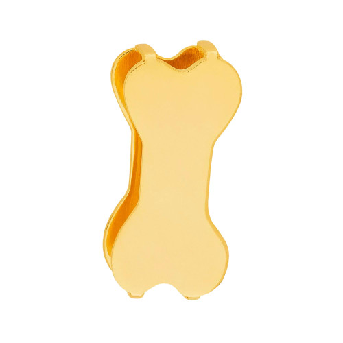 Pingente de Aço Hit Osso 11.5mm Gold IPG