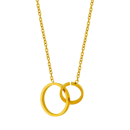 Colar de Aço Esferas IPG 45cm com extensor de 5cm