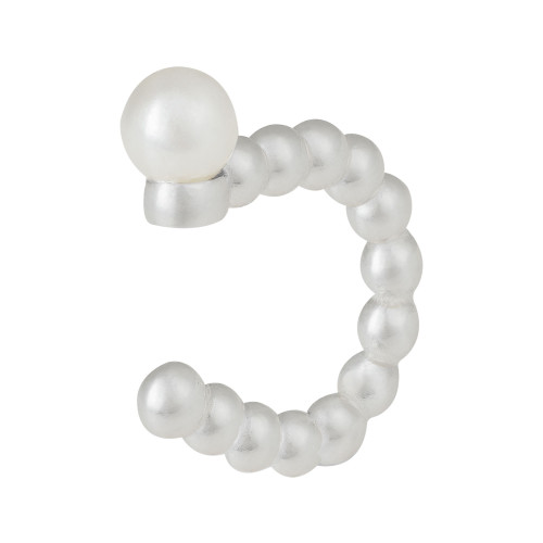 Piercing de Prata com Pérola Orb de Pressão 13x11mm