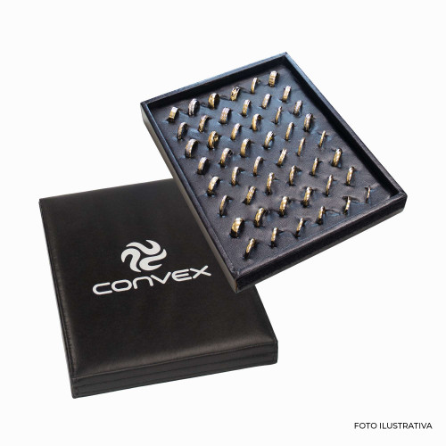 Estojo Mostruário de Alianças de Ouro 48 modelos