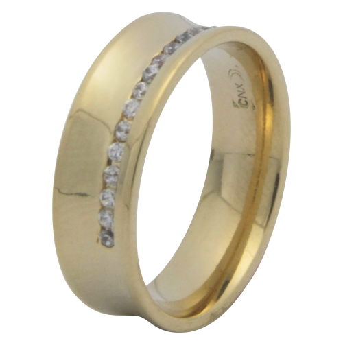 Aliança de Ouro 18K Constellation com Brilhantes 6mm