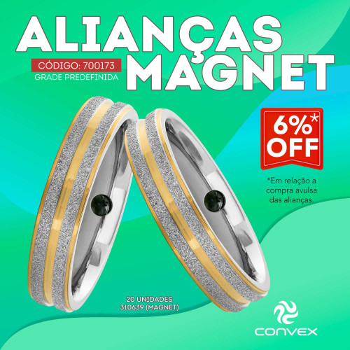 Combo Alianças Magnet