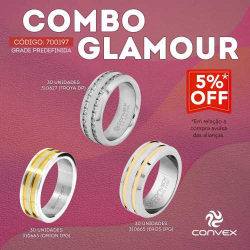 Kit Glamour 90 Alianças