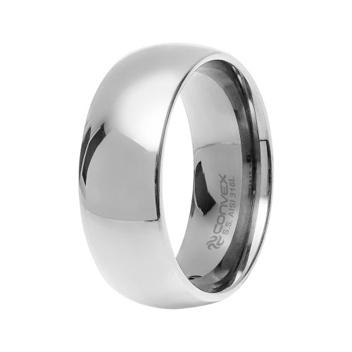 Aliança de Aço Turin Abaulada 8mm