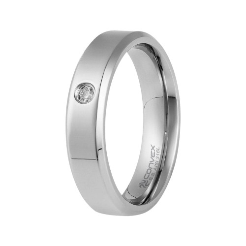 Aliança de Aço Slim Supreme com Zircônia 4.50mm.