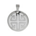 Pingente de Aço Círculo com Resina 30mm